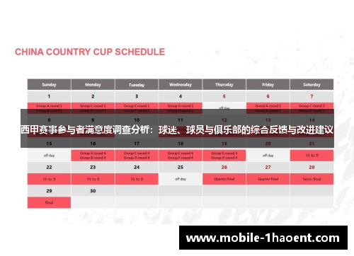 西甲赛事参与者满意度调查分析：球迷、球员与俱乐部的综合反馈与改进建议
